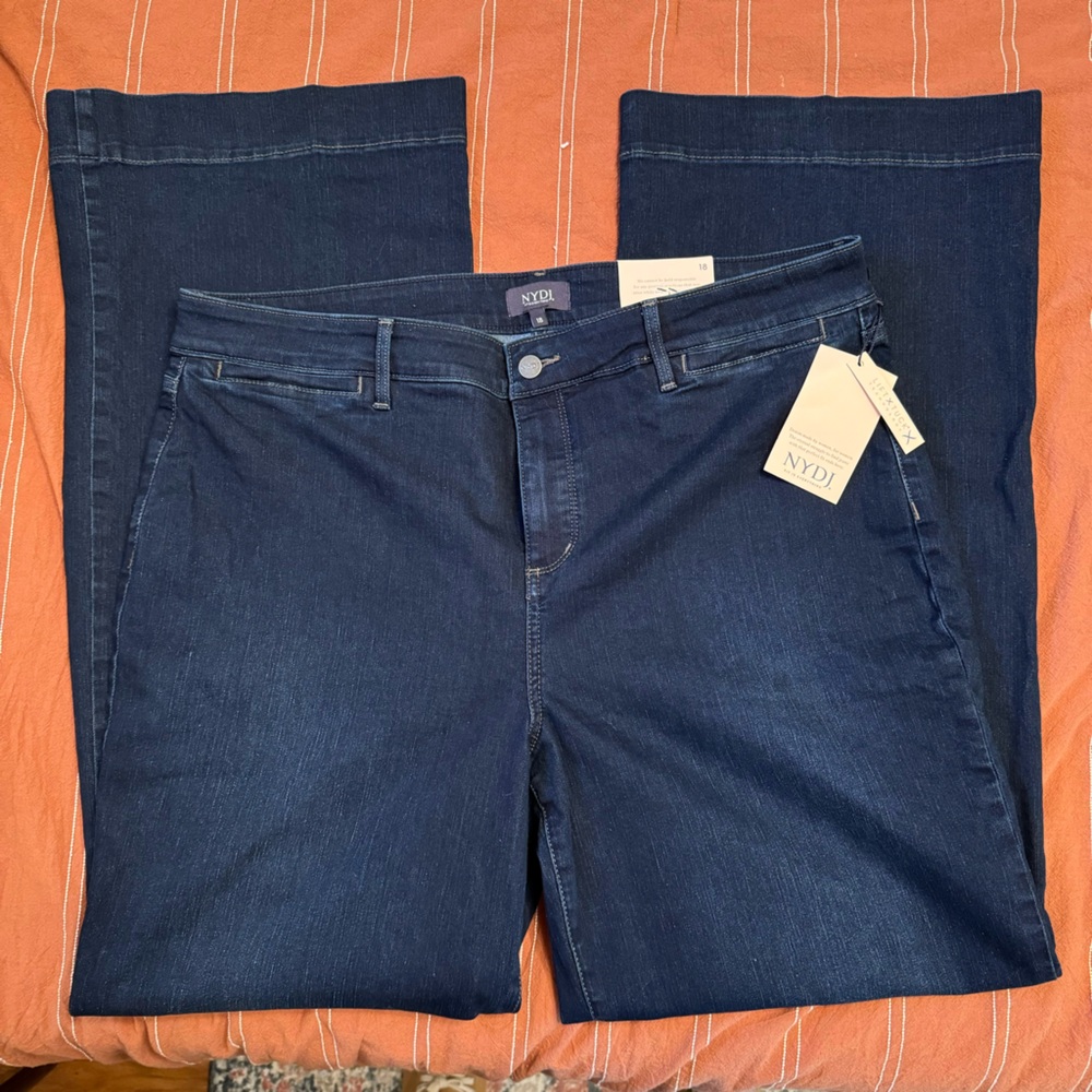 NYDJ Wide Leg Teresa Trouser Jeans NWT Size 18